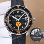 Swiss Copy Blancpain Tribute To Fifty Fathoms 9015 Watch Steel Black Rubber Strap